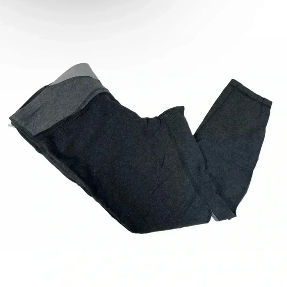 Gap Fit Performance Cotton Grey Leggings With Stripe Size XL - Picture 2 of 4